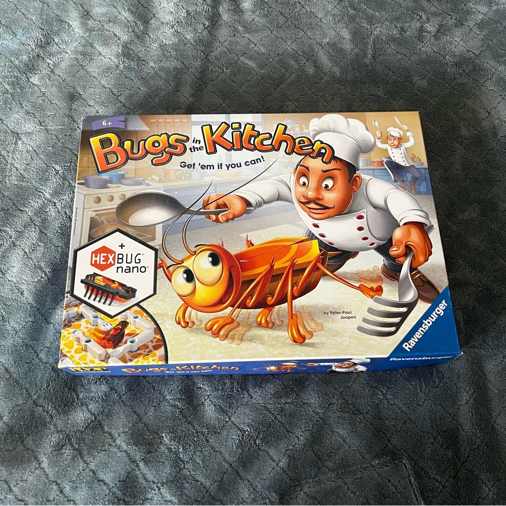 Ravensburger Bugs in the Kitchen Board Game with HEXBUG nano Kids Game 22252